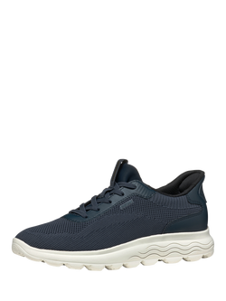 Geox Spherica Plus Lace Up Trainers, Navy - view 2, Navy