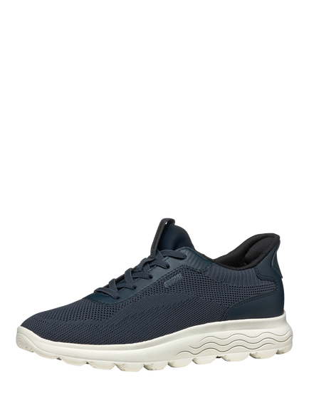 Geox Spherica Plus Lace Up Trainers, Navy - view 2, Navy
