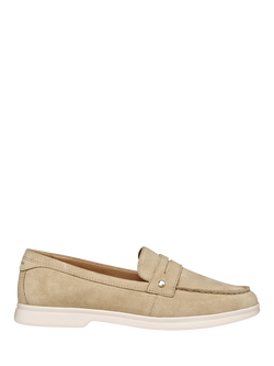 Geox Xand 3 Suede Loafers, Cream, Cream