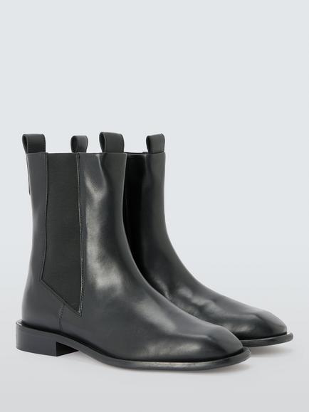 John Lewis Penelope Leather Chelsea Boots, Black - view 2, Black