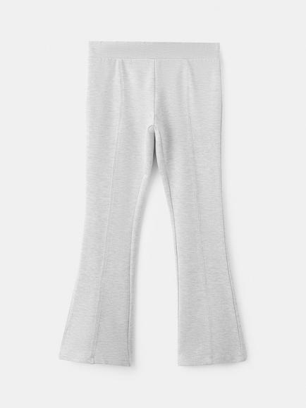 Mango Kids' Elasticated Leggings, Mid Grey Melange, Mid Grey Melange