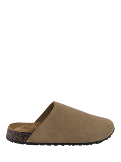 totes Men's Microsuede Clogs, Brown, Brown