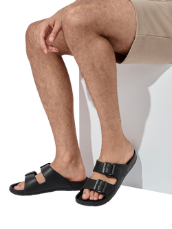totes Men's Solbounce Adjustable Double Buckle Sliders - view 2, Black