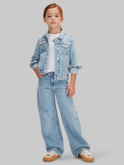 Calvin Klein Kids' Denim Barrel Jeans, Dante Wash, Dante Wash