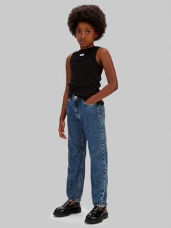 Calvin Klein Kids' Denim Barrel Jeans, Beckford Wash, Beckford Wash