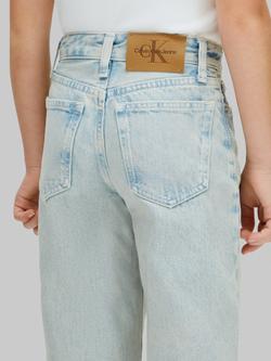 Calvin Klein Kids' Denim Barrel Jeans, Bleachout - view 2, Bleachout