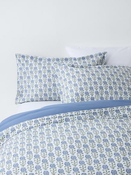 John Lewis Aria Duvet Cover Set, Blue, Blue