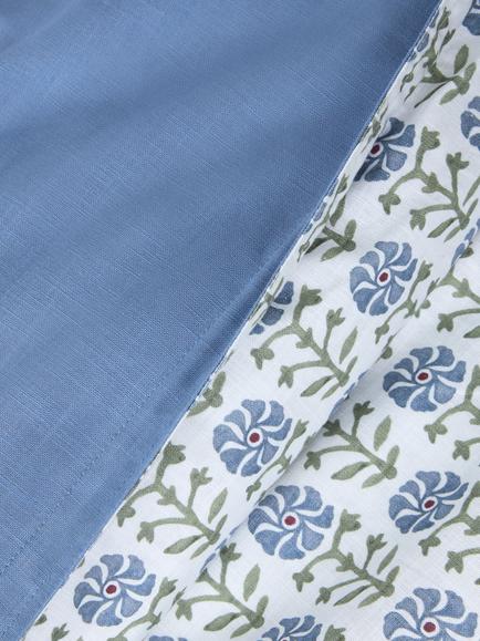 John Lewis Aria Duvet Cover Set, Blue - view 2, Blue