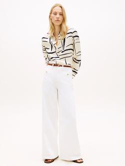 Tommy Hilfiger Abstract Drape Twill Shirt, Multi - view 2, Multi