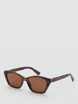 Mango Statement Cat Eye Sunglasses, Chocolate - view 2, Chocolate