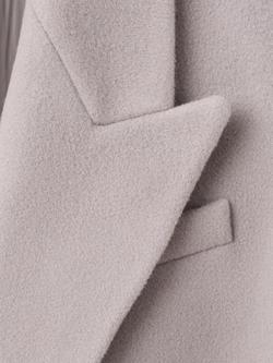 Mango Double Breasted Wool Rich Coat, Taupe - view 2, Taupe