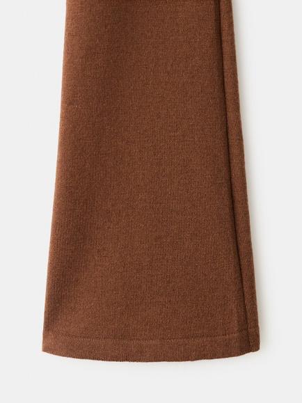 Mango A-Line High Neck Maxi Dress, Caramel - view 2, Caramel