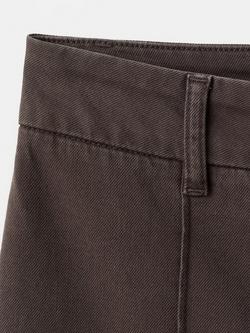 Mango Mid Rise Wide Leg Jeans, Chocolate - view 2, Chocolate