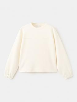 Mango Crew Neck Sweatshirt, Natural, Natural