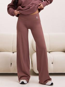 Gym King 365 Straight Leg Yoga Trousers, Brown Plum