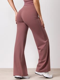 Gym King 365 Straight Leg Yoga Trousers - view 2, Brown Plum