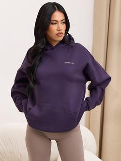 Gym King 365 Fleece Hoodie, Aubergine, Aubergine