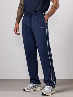 Gym King Side Stripe Straight Joggers, Navy, Navy