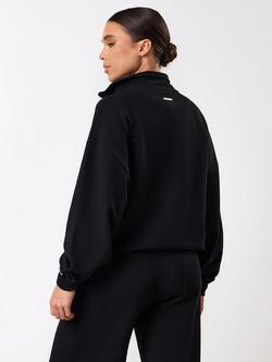 Gym King Funnel Neck Zipped Jacket, Black - view 2, Black