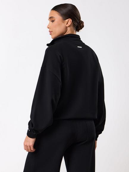 Gym King Funnel Neck Zipped Jacket, Black - view 2, Black
