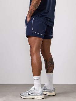 Gym King Core Piped Shorts, Navy - view 2, Navy