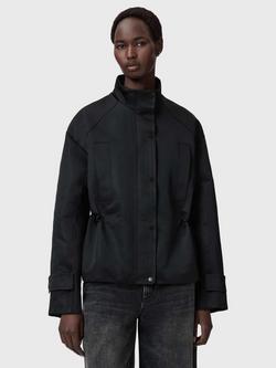 AllSaints Luellah Funnel Neck Jacket, Black, Black