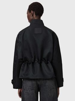 AllSaints Luellah Funnel Neck Jacket, Black - view 2, Black