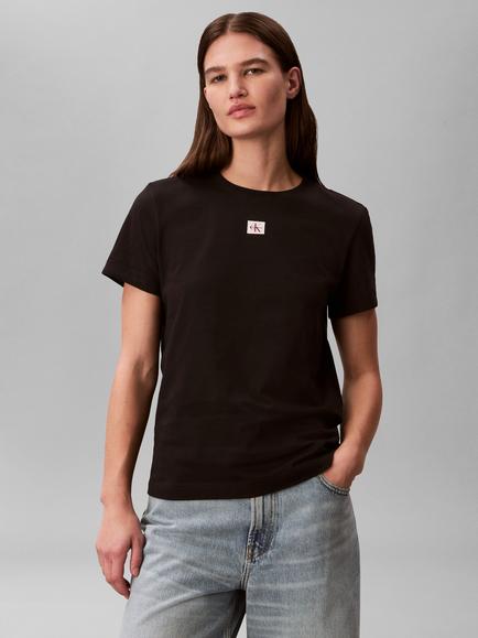Calvin Klein Label Logo T-Shirt, Black