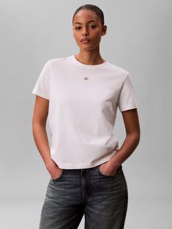 Calvin Klein Label Logo T-Shirt, Bright White
