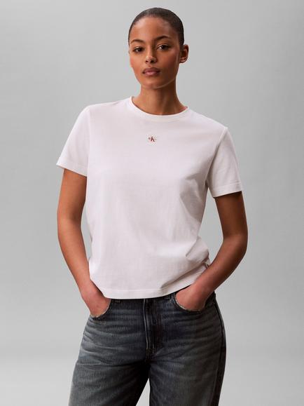 Calvin Klein Label Logo T-Shirt, Bright White