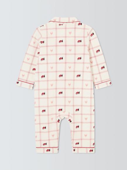 John Lewis Heart Romper & Soft Toy, Pink - view 2, Pink