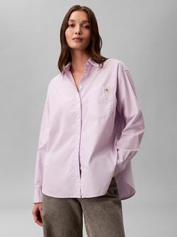 Calvin Klein Relaxed Fit Poplin Shirt, Island Lilac, Island Lilac