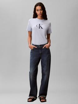 Calvin Klein Hero Monogram Logo T-Shirt - view 2, Breezy Blue