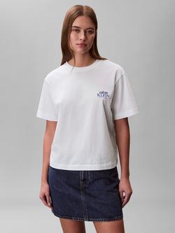 Calvin Klein Graphic Logo Boxy T-Shirt, Bright White