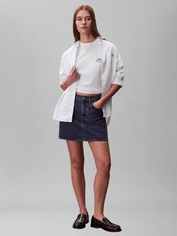 Calvin Klein Graphic Logo Boxy T-Shirt - view 2, Bright White