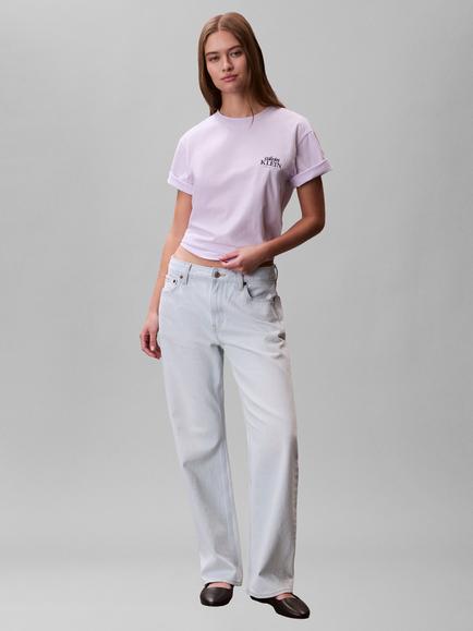 Calvin Klein Graphic Logo Boxy T-Shirt, Island Lilac