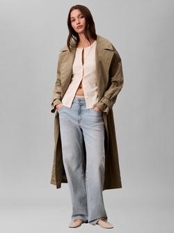 Calvin Klein Ribbed Slim Fit Shirt, Calico - view 2, Calico