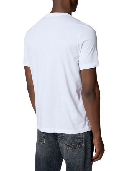 Paul Smith Football Circles Crew Neck Cotton T-Shirt, White - view 2, White