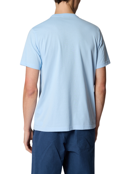Paul Smith Patch Zebra Crew Neck Cotton T-Shirt, Blue - view 2, Blue