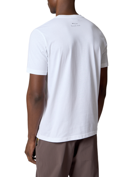 Paul Smith Stairwell Series Graphic Print Crew Neck Cotton T-Shirt, White - view 2, White