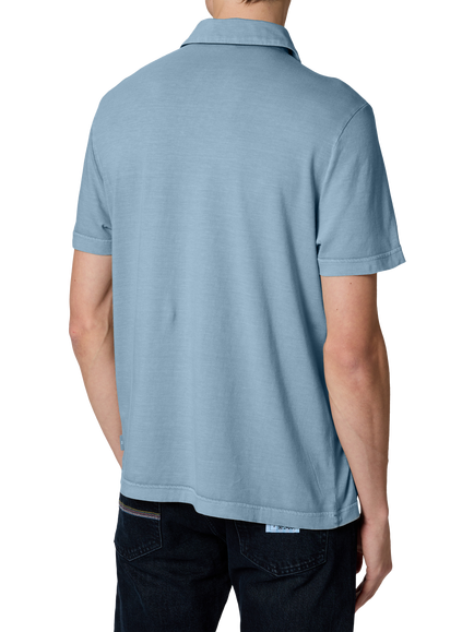 Paul Smith Cotton Polo Shirt, Blue - view 2, Blue