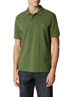 Paul Smith Cotton Regular Fit Polo Top, Green, Green