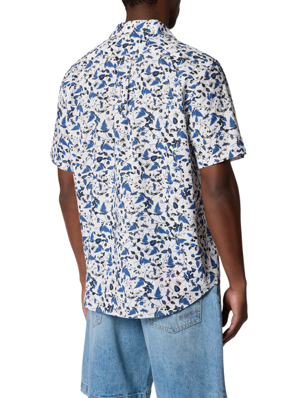 Paul Smith Button Through Short Sleeve Shirt, White - view 2, White
