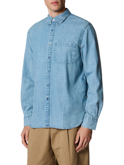 Paul Smith Button Down Denim Shirt, Blue, Blue