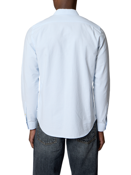 Paul Smith Stripe Cotton Shirt, Blue - view 2, Blue