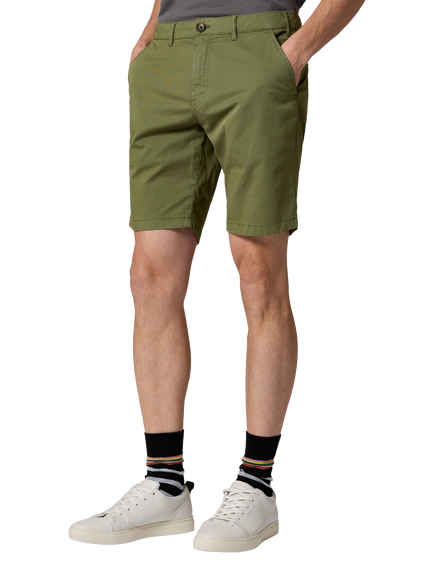 Paul Smith Cotton Blend Shorts, Green, Green
