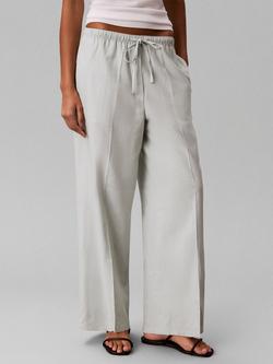 Calvin Klein Weekend Casual Linen Rich Trousers - view 2, Pale Meadow