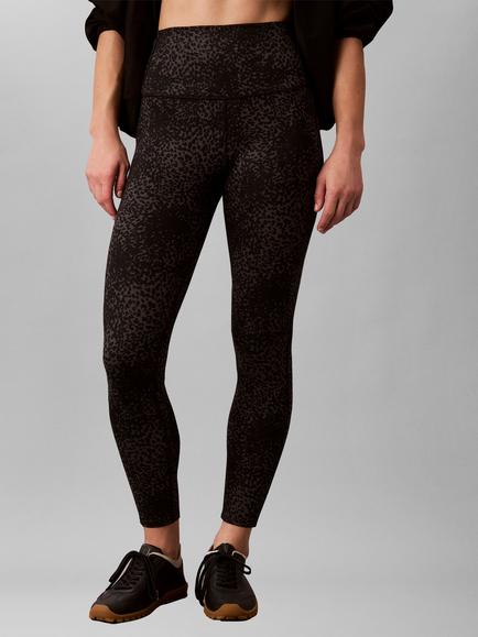 Calvin Klein Printed Soft Sports Leggings, Black - view 2, Black