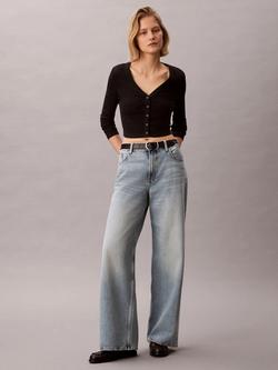 Calvin Klein Low Rise Wide Leg Jeans, Vintage Oceana, Vintage Oceana