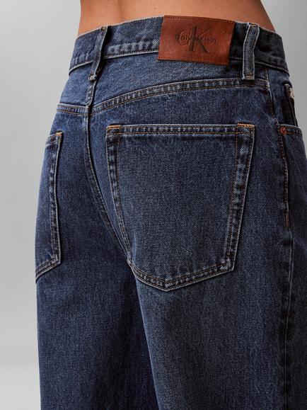 Calvin Klein Mid Rise Wide Leg Jeans, Indigo Julius - view 2, Indigo Julius